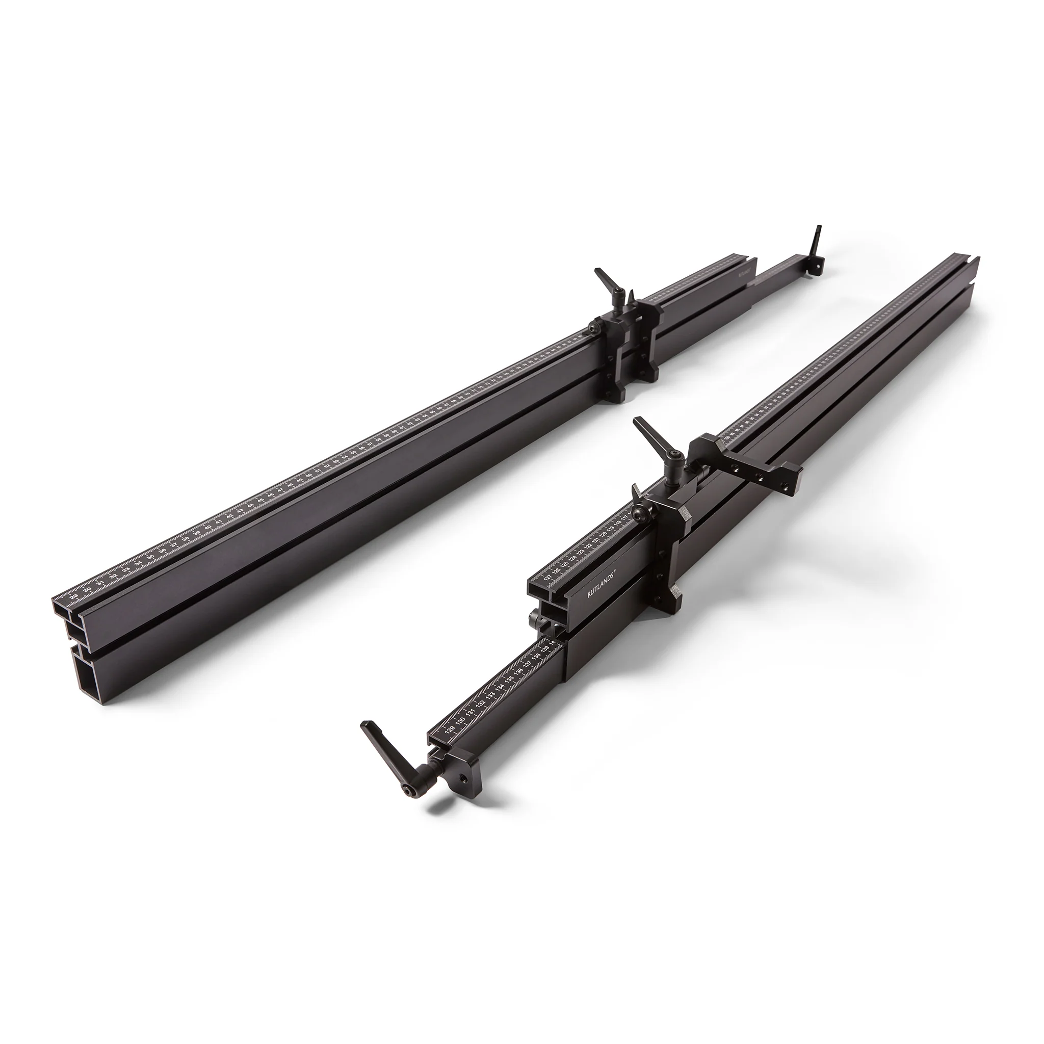 Extendable Mitre Saw Fence with Flip Stops - 2000mm - Set of 2