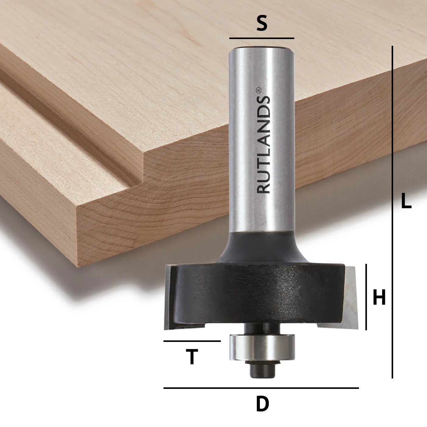 Router Bit - Rabbeting - D=35mm H=13mm T=4,6,8,10,12mm L=68mm S=1/2" - Image 3
