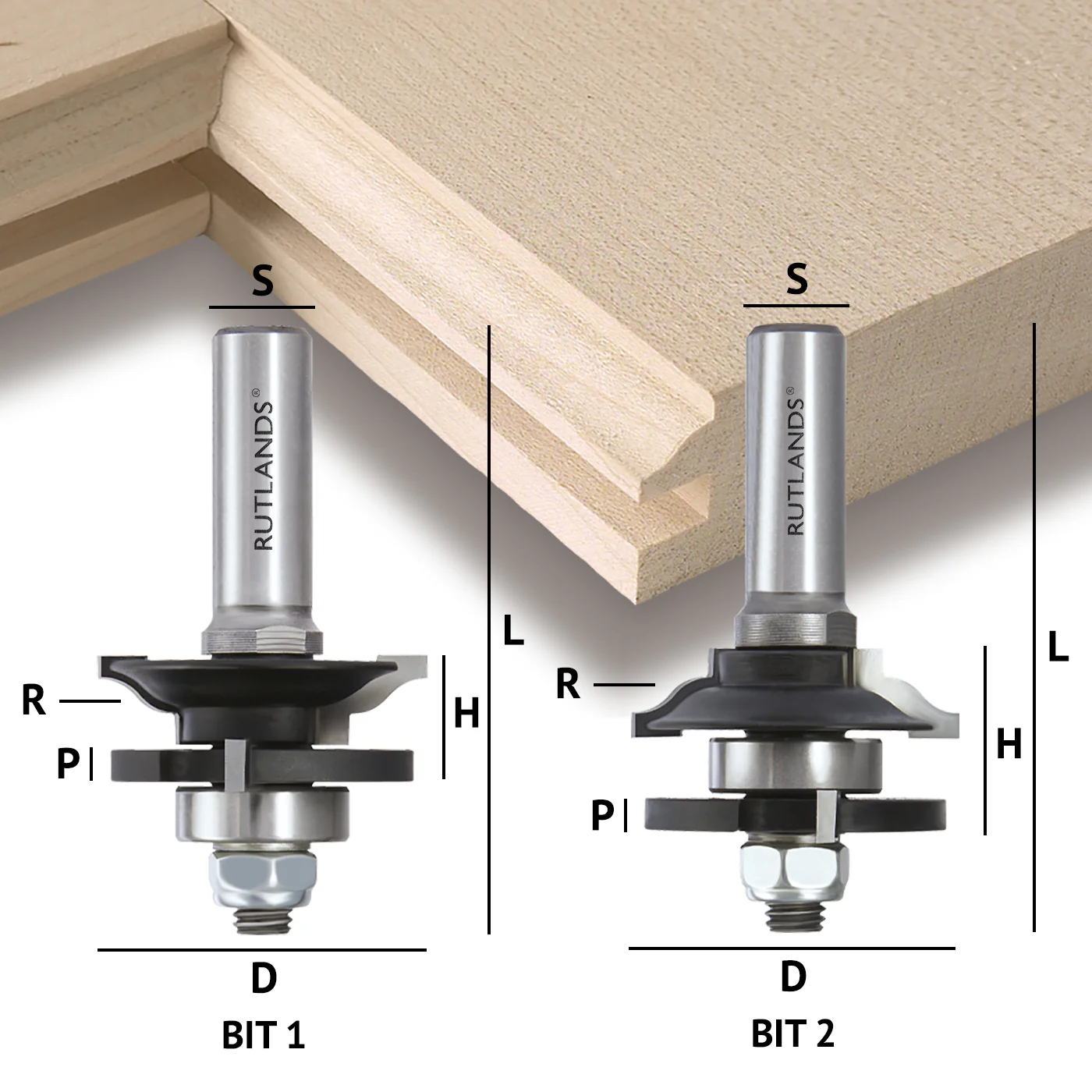 Router Bit Set - Raised Panel Door and Drawer - Ogee - Image 4